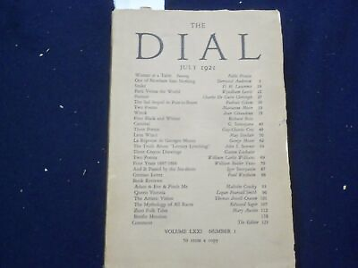 #ad 1921 JULY THE DIAL VOLUME LXXI NUMBER 1 PABLO PICASSO J 5855