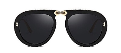#ad Black Aviator Sunglasses