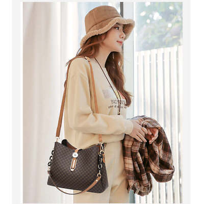 #ad Brown Designer Look Bucket Bag shoulder cross body handbag fits 18mm Snaps