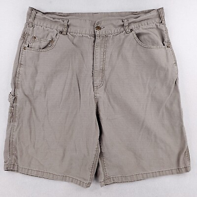 #ad Bear River Shorts Mens Sz 38 Beige Khaki Cargo Shorts Workwear Rugged Outdoor $13.49