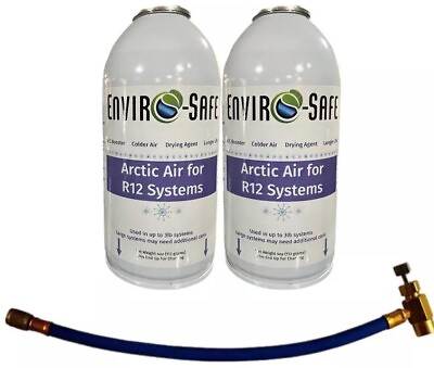 #ad Arctic Air for R12 w Charging Hose 2 Can Kit
