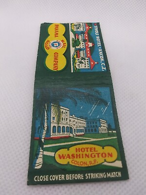 #ad Vintage Hotel Washington Panama Line Railroad Company Matchbook $4.99
