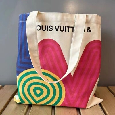 #ad Louis Vuitton Novelty Canvas Eco Tote bag Shenzhen exhibition 2022 Limited NEW