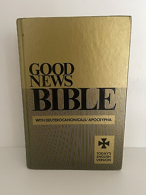 #ad VTG 1978 Gold Cover Good News Bible w Deuterocanicals Apocrypha Today#x27;s Engl. $6.00