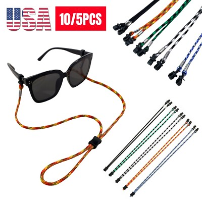 #ad Glasses Strap Neck Cord Sports Eyeglasses Band Sunglasses Rope String Holder Lot $8.00