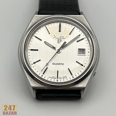 #ad Vintage Pulsar Quartz Men#x27;s Watch with Date Y512 8039 Works Great