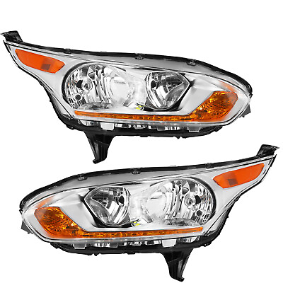#ad For 2014 2018 Ford Transit Connect Headlights Headlamps Set LeftRight