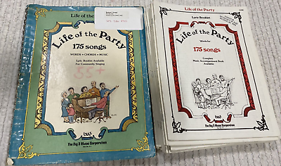 #ad Lot 19 quot;Life of the Party 175 Songsquot; amp; 1 Spiral book of Words Chords Music