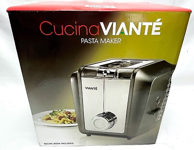 #ad Viante CUC 25PM Automatic Pasta Maker with 10 Interchangeable Discs NEW Open Box