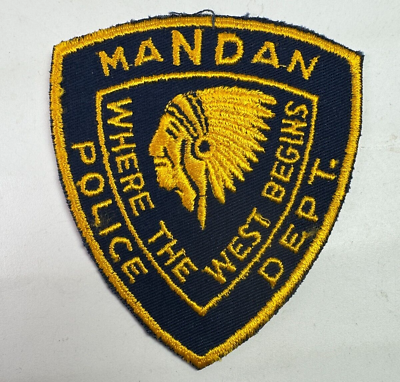 #ad Mandan Police North Dakota ND Where the West Begins Patch K2