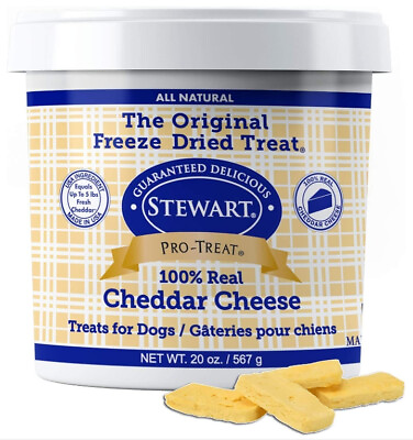 #ad Stewart Freeze Dried Cheddar Cheese Dog Treats