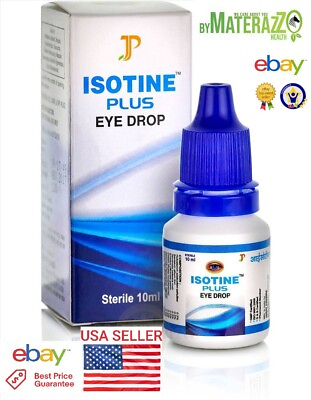 #ad Eye Drops Exp.2026 USA Isotine Plus Cataract glaucoma macular degeneration