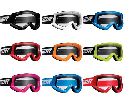 #ad Thor Combat Racer Goggles for ATV UTV Offroad Motocross Riding Adult Size