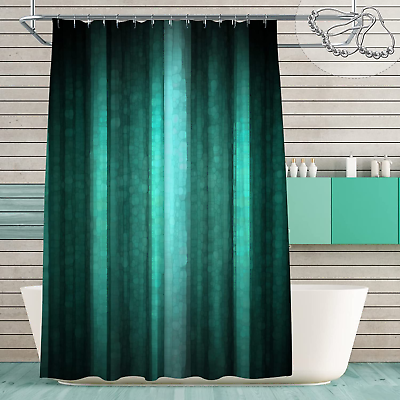 #ad Teal Shower Curtain Cool Glass Texture Ombre Turquoise Shower Curtain Abstract