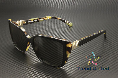 #ad MICHAEL KORS MK2199 395087 Black Amber Tortoise Grey 55 mm Women#x27;s Sunglasses