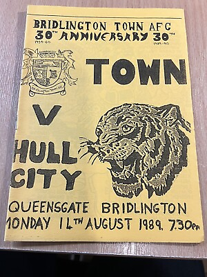 #ad 89 90 Bridlington Town v. Hull City friendly.