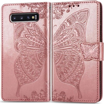 #ad Samsung Galaxy S10 Plus Case Wallet Premium PU Leather Full Body Cover Card Slot