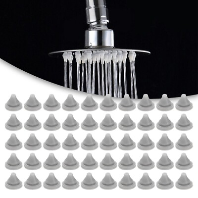 #ad 50pcs Shower Head Nozzles Replacement Part Spray Silicone Universal Water Outlet $6.56