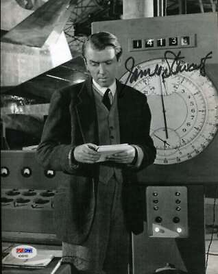 #ad James Jimmy Stewart Hand Signed Psa Dna Coa 8x10 Photo Autograph Authentic