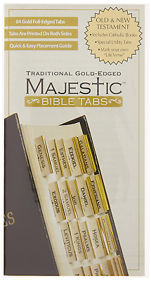 #ad Majestic Traditional Gold Edged Bible Tabs