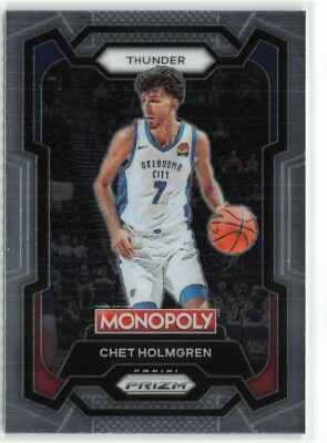 #ad Chet Holmgren 2023 24 Prizm Monopoly Oklahoma City Thunder #62 $1.50