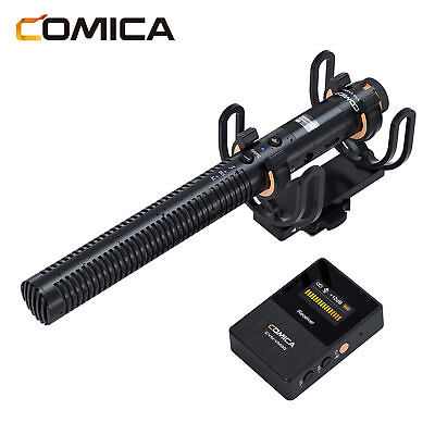 #ad COMICA Camera Microphone System Cardioid Condenser Wired Wireless Dual Mode F8O9