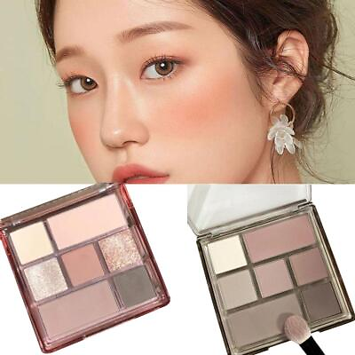 #ad 7 Color Eye Shadow Palette Low Saturation Full Matte Eye Makeup Eye P Sell