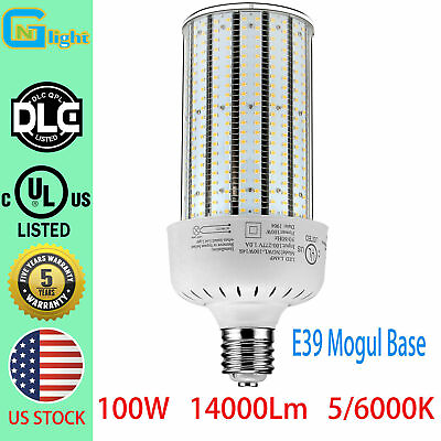 #ad LED Corn Light 100W Warehouse Garage Factory 5000K Replace 400W HID HPS MH Bulb