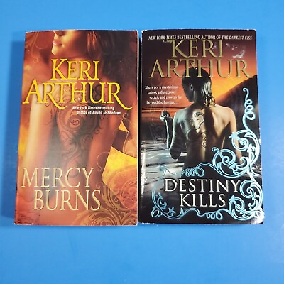 #ad Keri Arthur Paranormal Novels Mercy Burns amp; Destiny Kills Paperbacks Book Lot 2