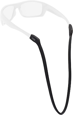 #ad Chums Switchback Eyewear Retainer Lightweight Silicone Sunglasses Strap Black