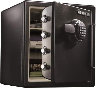#ad Fireproof and Waterproof Steel Home Safe with Digital Keypad Lock Safe with Int