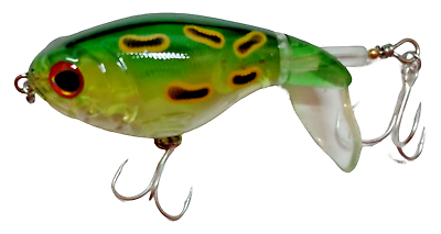 #ad Whopper Plopper 75 mm style 17g Topwater Popper Fishing Lure Frog color