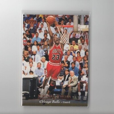 #ad 1995 96 Upper Deck Michael Jordan #23 Base Card Chicago Bulls HOF MVP THE GOAT