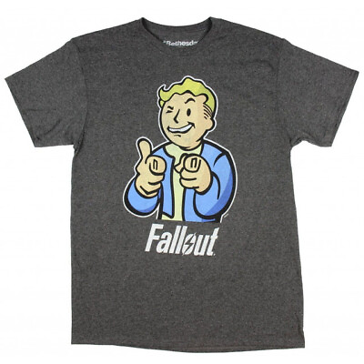 #ad Fallout Vault Boy Officially Licensed Gamer Adult T Shirt XL