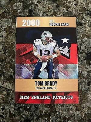 #ad 2000 Tom Brady Rookie Phenom Gold Platinum Limited Edition Only 2000 Made