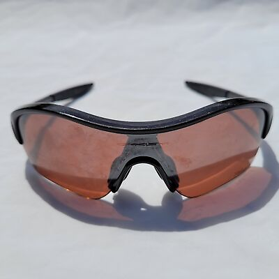 #ad Childs Sunglasses Enduring Oakley Half Rim VR28 Polarized Black Wrap Sunglasses