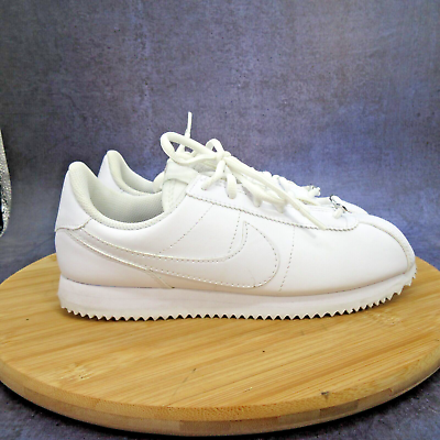 #ad Nike Cortez Basic SL Womens Size 6.5 5Y Shoes Triple White Athletic Sneakers