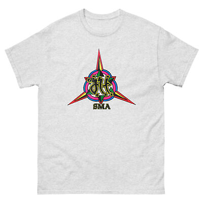 #ad SMA SANTA MONICA AIRLINES retro colourful skateboarding t shirt design