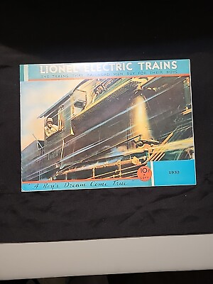 #ad Lionel Electric Trains 1932 Catalog Reproduction REPRINT 1975