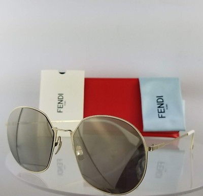 #ad Brand New Authentic Fendi FF 0313 S Sunglasses J5GUE Silver Frame 0313