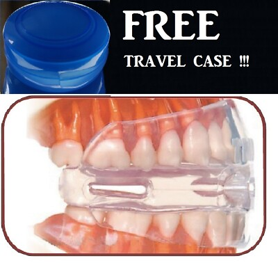 #ad Stop Snoring Mouthpiece Sleep Apnea Guard Bruxism Anti Snore Pure Grind Aid Tray