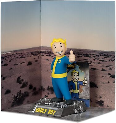 #ad ☢️ McFarlane Toys Fallout Vault Boy Posed Figure Movie Maniacs Pre Order ☢️