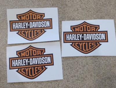 #ad 3 pc. Harley Davidson stickers for car truck Bike Helmet tool box