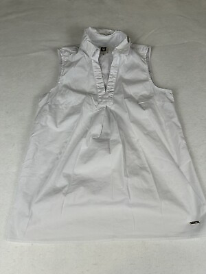 #ad ANNE KLEIN Women Lightweight Stretch Comfy Cotton Tank Top White Size Small