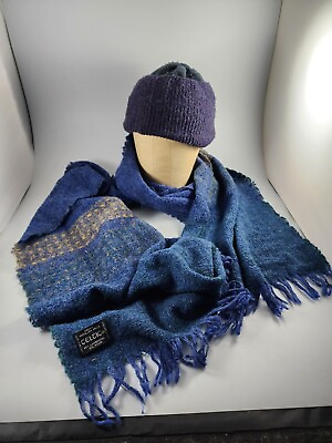 #ad Celtic Scarf Wrap And Hat Kerry Woollen Mills Lambswool Nylon Made in Ireland