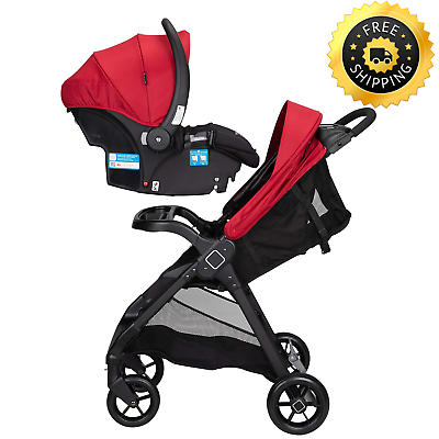 #ad Baby Car Seat amp; Stroller Set Travel System Black amp; Cherry Newborn Infant Gift