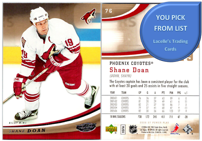 #ad 2006 07 Upper Deck Power Play UD NHL Hockey Base Cards U Pick From List
