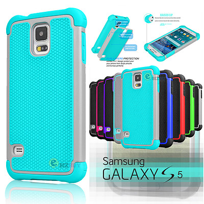 #ad For Samsung Galaxy S5 i9600 Hybrid Shockproof Rubber Protective Hard Case Cover