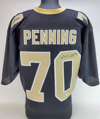 #ad Trevor Penning Signed New Orleans Saints Custom Football Jersey w COA