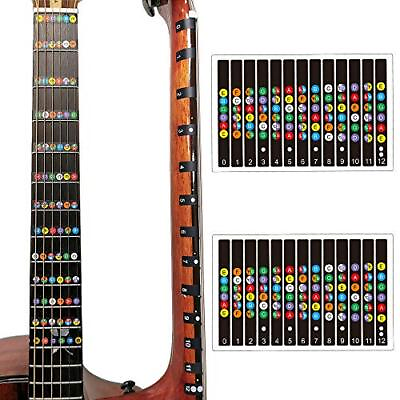 #ad Guitar Fretboard Stickers Fret Stickers for Acoustic Guitar Bass Guitar  Note... $8.66